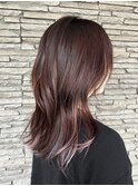 インナーカラーデザインカラーペールカラーピンクブルーベージュ
