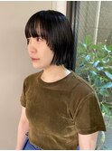 マッシュバングヘア