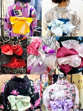 アップスニニー(up's niny) 『浴衣着付け＋セット』いろんな帯アレンジ特集(*^-^*)