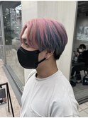 前髪/マチルダボブ/ピンクベージュ/インナーグレージュ/表参道