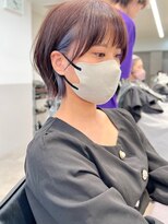 グラフ 銀座(GRAFF) イヤリングカラーくびれボブインナーカラー20代