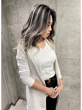 アコ(Aco) ★プラチナホワイトベージュ系バレイヤージュ★