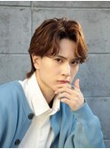 韓国風センターパート/ニュアンスパーマ/ブラウンカラー