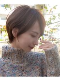 大人くびれショートボブ/菱形ショート/20代/30代/ショートボブ