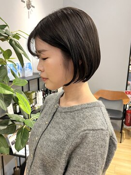 ジアン バイ ミルボン NU茶屋町+(GIEN by milbon) 切りっぱなしボブ/ミニボブ/ボブ