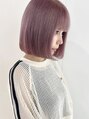 オー(OOO)&nbsp;ブリーチカラーでつくる透け感溢れるラベンダーピンクカラー◯