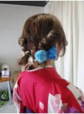 卒業式ヘアセット