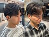 メンズカット+前処理トリートメント付きメンズパーマ【千葉駅/MEN’S】