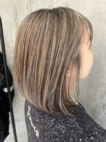 プラスシー(+C)&nbsp;ハイライトで脱白髪染めカラー/福岡ハイライト/福岡脱白髪染め