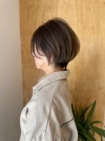 リノア 鵠沼海岸(LINOA)&nbsp;デザインカラー/レイヤーカット/ウェットヘア/オリーブベージュ