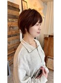 小顔似合わせ×ひし形ショートボブ/20代/30代/40代/50代