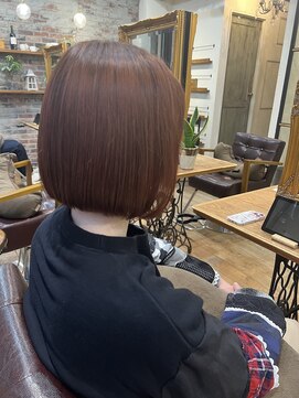 ゴーシェン 津田沼本店(Goshen) ボブ×オレンジカラー