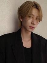 アンサー 渋谷(ANSWER)&nbsp;メンズバレイヤージュカラーハイライトカラーセンターパート韓国