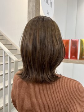 シア 新越谷店(SHEER) ブリーチなしのダブルカラー ヘーゼルベージュ