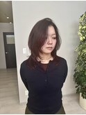 20代30代◎韓国風ミディアムレイヤーカット小顔くびれヘア