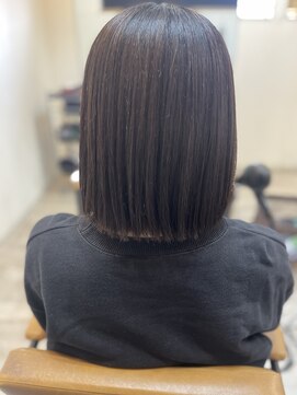 クロエバイラヴィズム 郡山さくら通り店(CLOE by LUVISM) 切りっぱなしナチュラルボブ