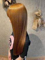 パーミル ヘア クマモト(permille ‰ hair Kumamoto)&nbsp;ベージュ×うる艶スーパーロング