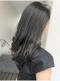 透明感たっぷり暗髪カラー