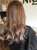 ホワイト(WHITE HAIR@NICOLA)&nbsp;ベージュ×ピンクバイオレット