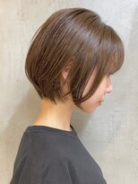 ヘッズ 本八幡店(HEADS)&nbsp;大人ショートボブ　くすみブルー　縮毛矯正　韓国マッシュ