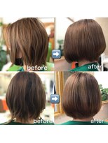 ボンビィヴァン(bon-vivant)&nbsp;大分/府内町/カット失敗をシールエクステで修正しました