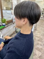 ヘアーズ ベリー 阪急桂店(hairs BERRY) 前下がりナチュラルセンターパート