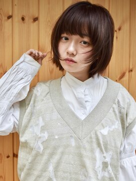 ブゾン(buZon) 【buZonブゾン】レイヤーボブ×パープルカラー