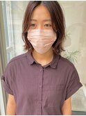 【幼く見えないボブにしたい方にオススメ♪前髪なしくびれボブ】