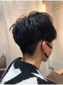 ショートグラ/テラコッタ/ミニウルフ/くすみブルー/東大島