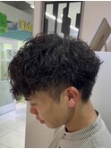 前下がりマッシュ×ツイストスパイラル