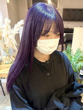 ディッセンバー 神宮前(December) 紫カラー/ぶどうカラー/パープルカラー/ブリーチカラー/渋谷