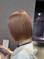 ペレ 栄店(PELE) デザインカラー/レイヤーカット/ウェットヘア/オリーブベージュ