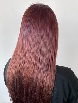 イーストハムアネーロ(EAST HAM anello) 艶髪/透明感カラー/ベリーピンク/ストレート