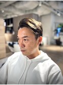 ブリーチ無しハイトーン外国人風サイドパート