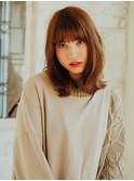 黒髪/グレーベージュ/レイヤーロング/酸性ストレート/髪質改善