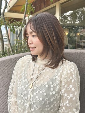 トップヘアー 玉島店(TOP HAIR) 《TOPHAIR 玉島店/ ベリー》春レイヤー×柔らかベージュカラー
