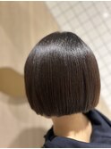 イメチェン！卵型を活かす美髪前上りボブ【新宿/髪質改善/M3D】