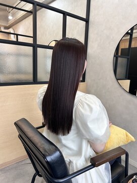 マイルームギンザ 銀座店(my room GINZA) 【艶髪ロング】縮毛矯正　艶髪スタイル　チェリーレッド　銀座