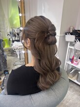 セット アンド バイ ルゥーダ 品川駅前店(SET and..by Rouxda.) カチモリハーフアップ