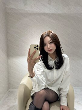 【miyon】韓国レイヤーカット×暗髪カラー×髪質改善