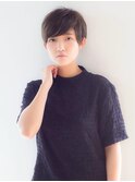 丸みショートココアブラウンサイドバング本厚木◎20代～50代