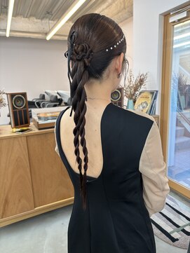 エルム 府中(yelm) 【ヘアアレンジ×タイト】#ケアブリーチ#ヘアセット