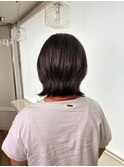 レイヤーカット/ミディアム/外ハネ/ナチュラル/顔周りカット
