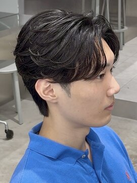 フィフス 原宿(fifth) 原宿緩めカルマパーマメンズフェザーパーマパーマセンターパート