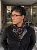 MEN’S HAIR/サーフカール/刈り上げセンターパート/藤沢