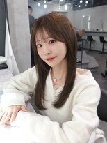 ラベル 渋谷(LAVEL)&nbsp;レイヤーカット×オリーブベージュ