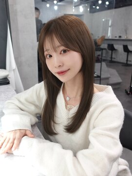 ラベル 渋谷(LAVEL) レイヤーカット×オリーブベージュ