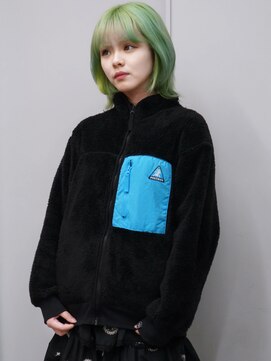 ヴァーディ オモテサンドウ(Vardy omotesando) mint/ミントグリーン 黄緑 ハイトーンボブ表参道