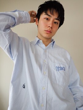 ノーム(norm) メンズカット 波巻き ツイスパ 韓国風 センターパート