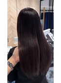 色落ちまで可愛い設計カラー×艶髪ラベンダーブラウン
